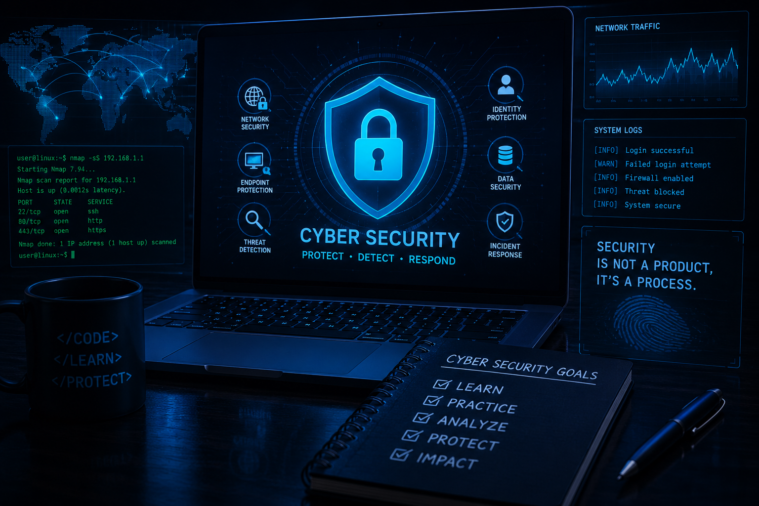 Cybersecurity Portfolio Screenshot