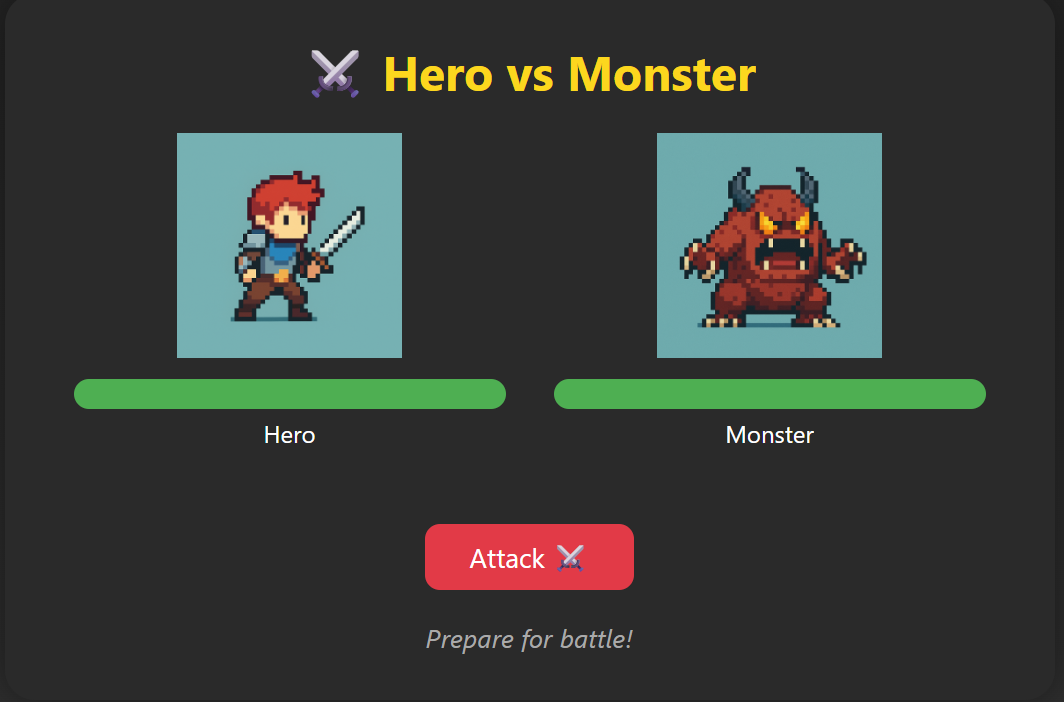 Monster Vs Hero Game Screenshot